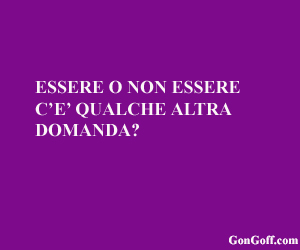 essere-non-essere