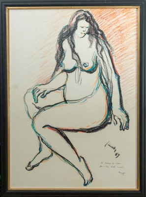 Lamberto Ciavatta(1908 - 1981) - Studio di nudo